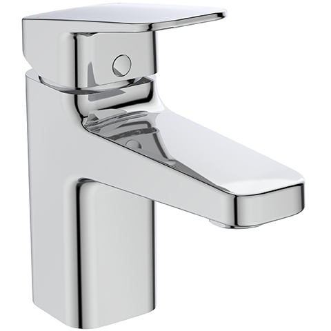 Ideal Standard Waschtisch-Armatur Ceraplan H75 mit Kette ohne Ablaufgarnitur Ausladung 103mm chrom BD210AA