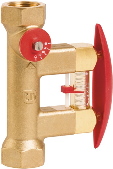 Taconova Abgleichventil TacoSetter Bypass 100 DN50 50-200 l/min. Isobox direkte Volumenstromanzeige, mit Isobox 223.2861.380