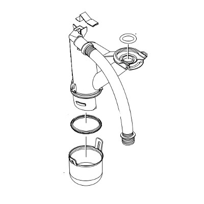 Buderus Syphon für GBH172, für Rohre 87105062710