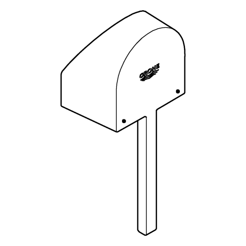 Grohe Hebel für Fertigmontageset für 46mm Kartusche supersteel 48496DC0