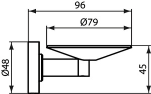 Ideal Standard Seifenschale IOM, chrom A9129AA
