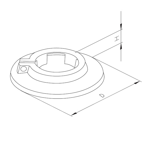 Flamco Rosette RKW 3/8-18mm weiß, Kunststoff 12100