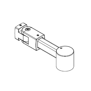 HSK Stabilisationbügel flexible Anbindung, Sonderlänge bis 2.000mm, chrom E85349-S-41