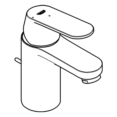 Grohe Eurosmart Cosmopolitan Einhand-Waschtischbatterie chr Mittelstellung kalt 2337700E