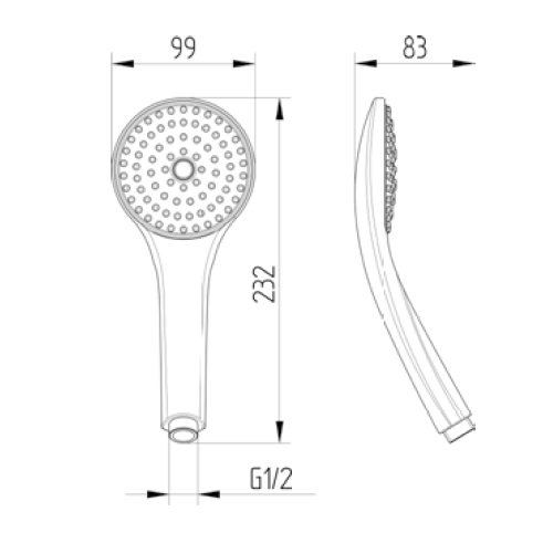 Avenarius Handbrause 1-fach 9007358010