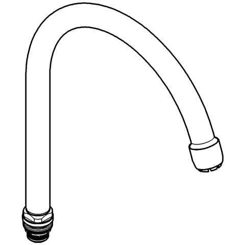 Grohe Auslauf Niederdruck chrom für Zweigriffarmaturen 13227000
