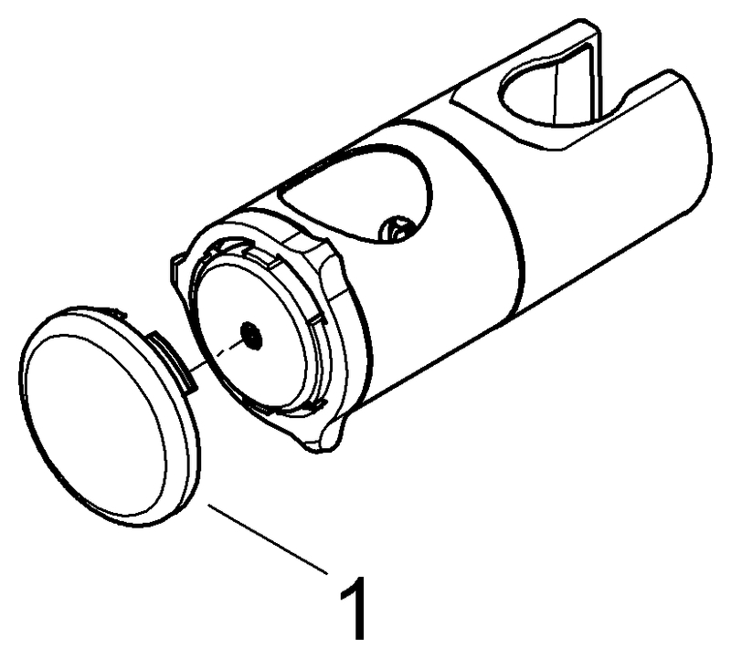 Grohe Brausegleiter Relexa für Brausestangen 28620 / 28621 chrom 12435000