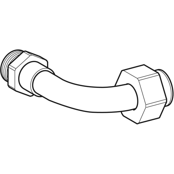 Geberit Anschlussbogen mit Überwurfmutter für AquaClean 4000 147.236.00.1