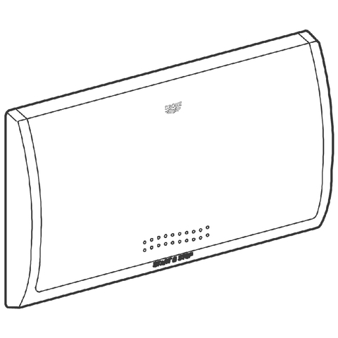 Grohe Abdeckplatte Classic 330x190mm für Spülkasten 6-9l alpinweiß 37053SH0