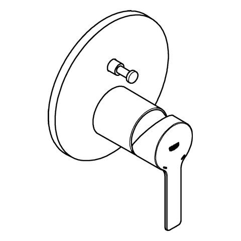 Grohe Lineare Einhand-Wannenbatterie supersteel Fertigmontageset für UP-Körper Rapido SmartBox 24064DC1