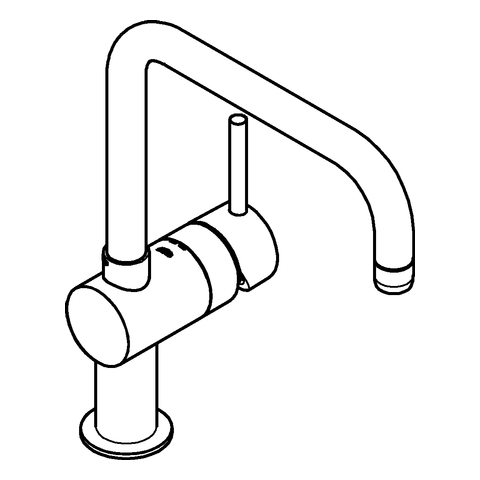 Grohe Minta Einhand-Spültischbatterie supersteel DN15 U-Auslauf 32488DC0