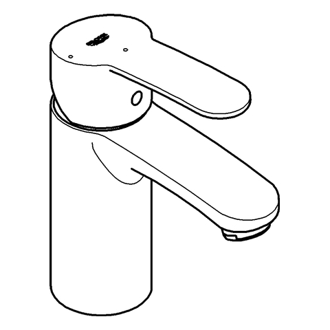Grohe Eurostyle C Einhand-Waschtischbatterie chrom glatter Körper EcoJoy 2337320E