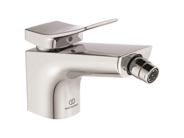 Ideal Standard Bidetarmatur Conca, mit Ablaufgarnitur Ausladung 133mm, chrom BC760AA