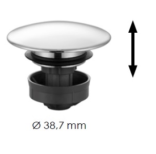 Avenarius Druckstopfen mit Verschluss ø 63 mm für normale Ablaufgarnituren 9004225010