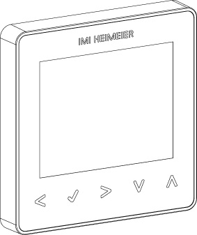 Heimeier neoStat V2 Raumthermostat 230 V, Smart Home, silber 1500-01.501