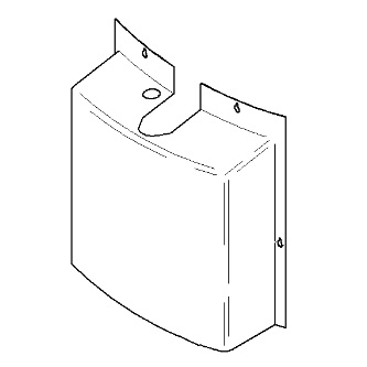 Vaillant Brennerabdeckung weiß VGH 130-220/5 XZU R1 079555