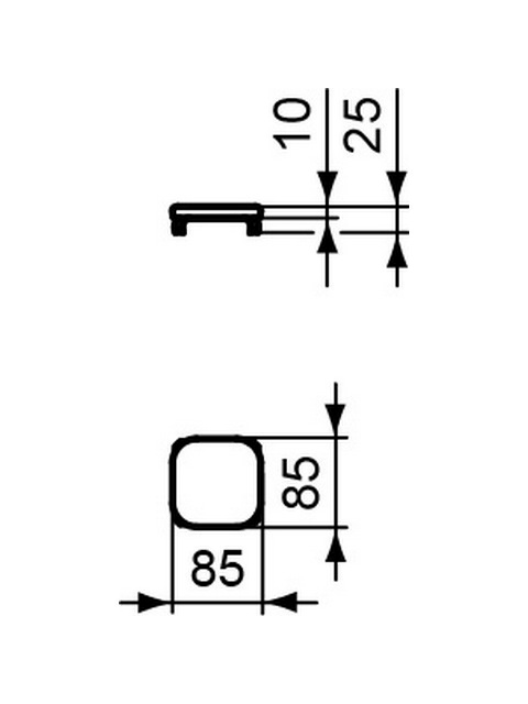Ideal Standard Ablaufabdeckung Tonic II, weiß T854601