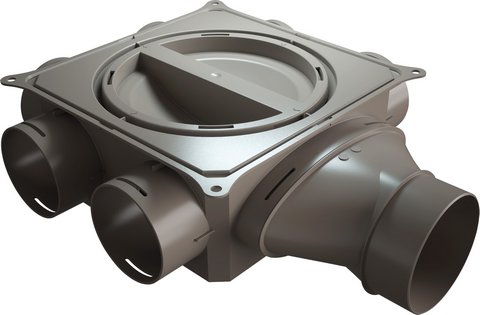 Buderus VK 100-1S Verteiler 1-lagig seitlich Kompaktverteiler 1-lagig seitlich, DN100 7738112474