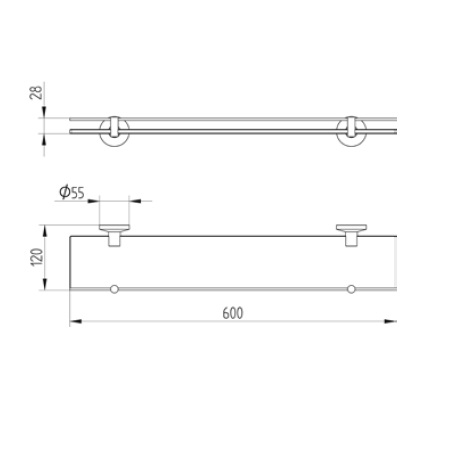 Avenarius Ablage 60cm 1701000010