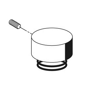 Schell Betätigungshaube, Druckfeder für Urinal-Druckspüler BASIC, chrom 230500699