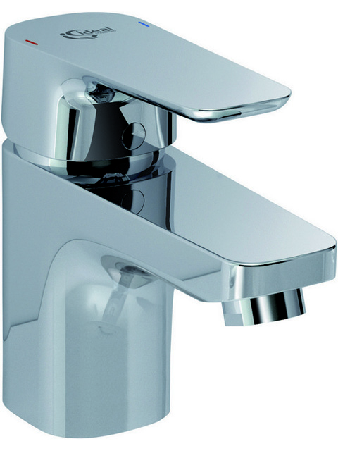 Ideal Standard Waschtischarmatur Ceraplan III mit Ablgarnitur, Ausladung 99mm, chrom B0700AA