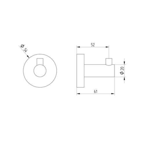 Avenarius Haken mit Konsole 2001610040