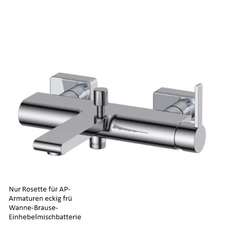Avenarius Rosette für AP-Armaturen eckig 9909100010