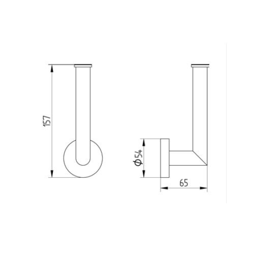 Avenarius Reservepapierhalter schwarz 2002100040