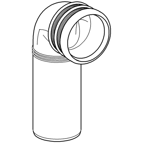 Grohe Ablaufbogen DN80 mit Tiefenverstellung 42327000