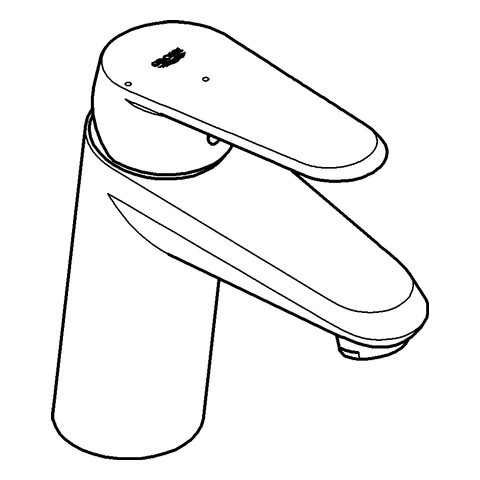 Grohe Eurodisc C Einhand-Waschtischbatterie chrom glatter Körper EcoJoy 2338220E