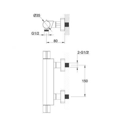 Avenarius AP-Thermostat-Brausebatterie 9006503040
