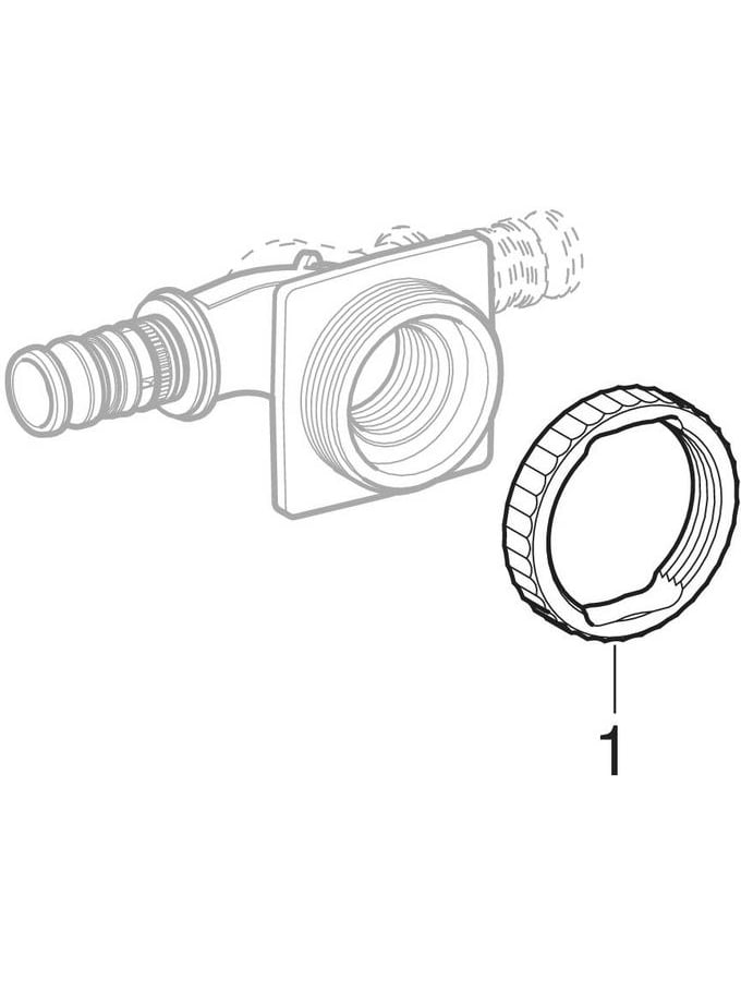Geberit Mepla Anschlusswinkel 90 Grad für UP-SPK Rotguss d20-Rp1/2 602.276.00.5