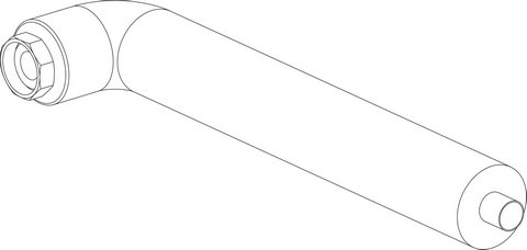 Bosch / Buderus Vorlaufrohr waagerecht Kessel Speicher V2 8738804077