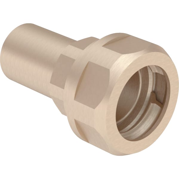 Geberit Mapress Übergang mit Klemmringverschraubung für Wellrohre NPW Ms d28-DN25 22444