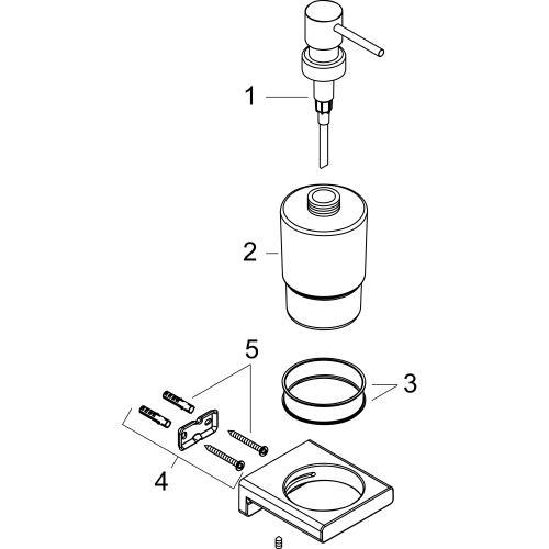 Hansgrohe Lotionspender AddStoris mattweiss 41745700