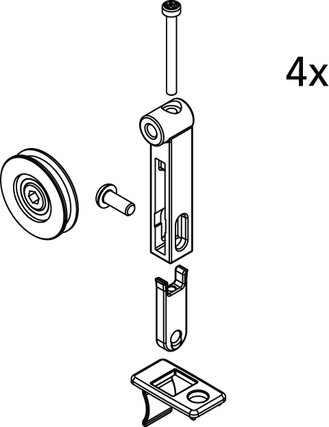 Kermi Set Laufrollen für LI D4BLI C2R/LLI E2R/L 2534910