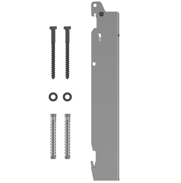 Kermi Schnellmontagekonsole für Typ 10 Bauhöhe 900mm, weiß, als 3. Konsole ab Baulänge 1800mm ZB02670012