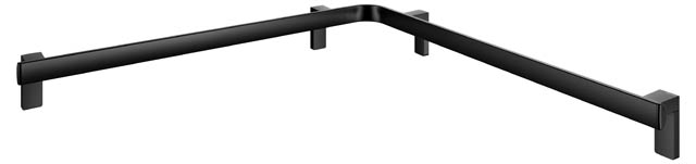 Keuco Dusch und Wannenhandlauf AXESS 850/850mm schwarz matt 35011378800