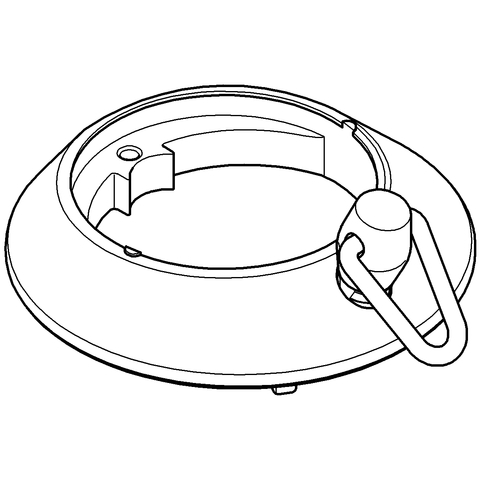 Grohe Rosette chrom für Zweigriffarmaturen 48005000