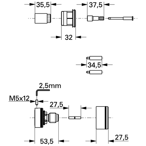 Grohe Verlängerungsset 47358000