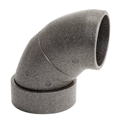 Vaillant EPP Bogen Durchmesser 210/180 mm, 90 Grad mit integrierter Verbindungsmuffe 0020210949