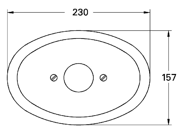 Grohe Rosette oval für Grohmix 230x157 gold 47001G00