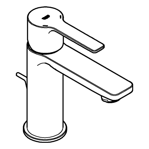 Grohe Lineare Einhand-Waschtischbatterie supersteel XS-Size 32109DC1