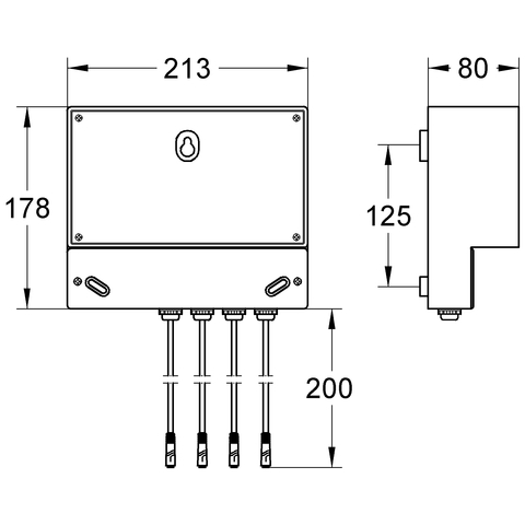 Grohe Netzteil für Pulsomat Surf, für 4 Stück externe Montage 36155000