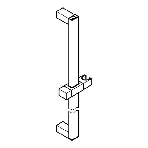 Grohe Brausestange Euphoria Cube 600mm chrom 27892000