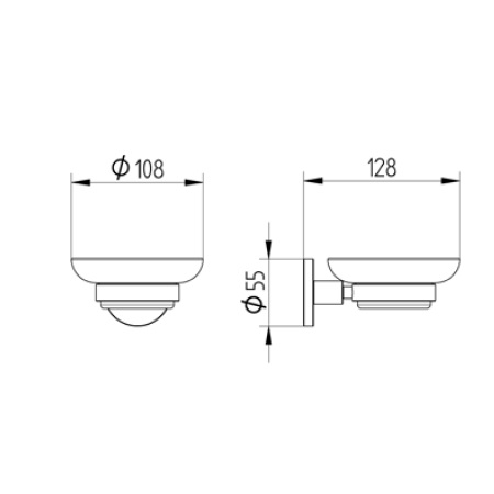 Avenarius Seifenhalter mit Schale 1901200015