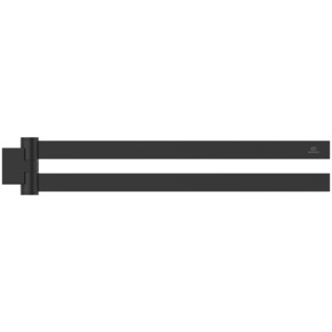 Ideal Standard doppelter Handtuchhalter Conca Cube 447mm schwarzes satiniertes T5395XG
