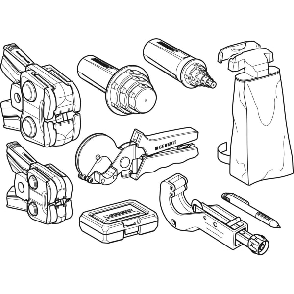 Geberit FlowFit Pressbackenset d16-75 Geberit Kompatibilität (2) 691.037.00.1