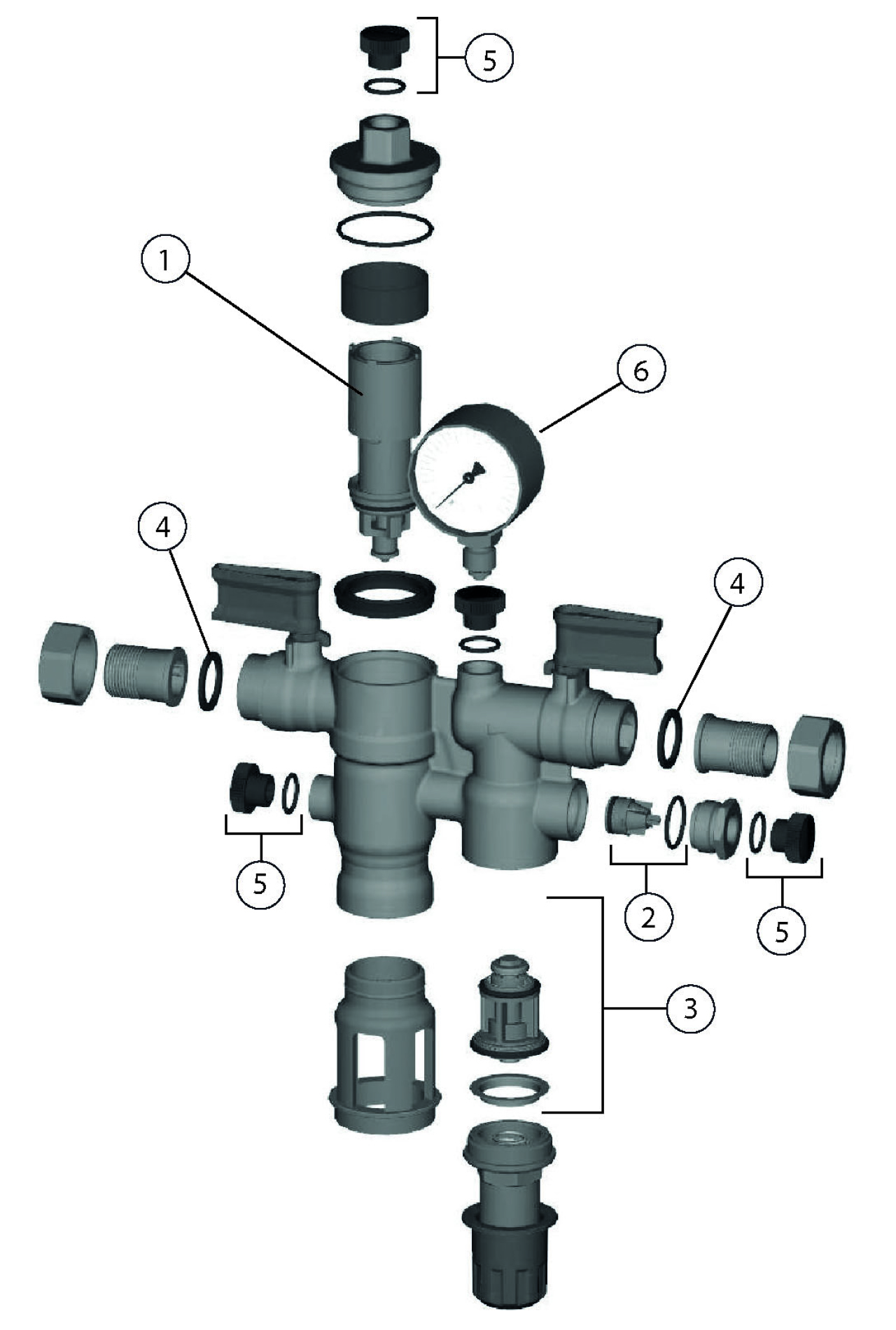Resideo Nachfüllkombination NK300S Messing bleifrei, Kategorie 4, 1/2" #NK300S-1/2LFA