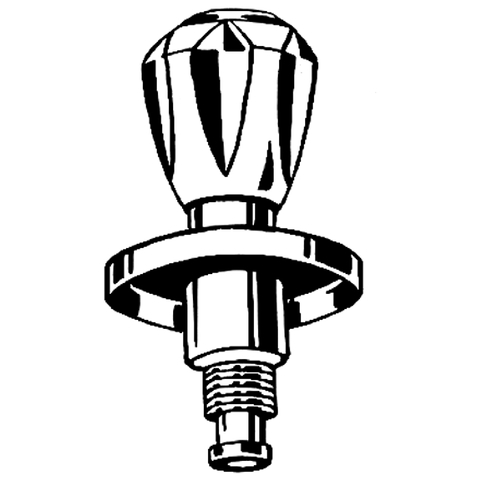 Grohe Oberteil 3/4" für Unterputz-Ventil Brillant Griff Markierung rot chrom 11545000